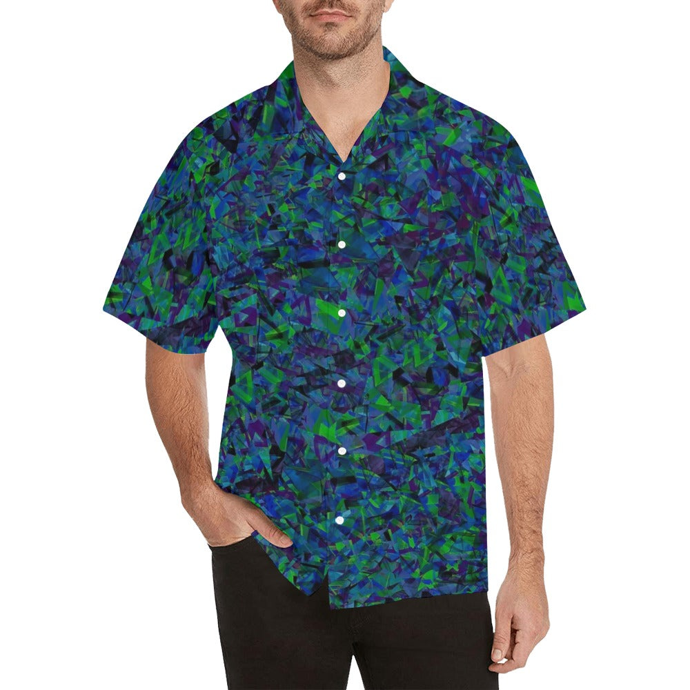 Short Sleeve Shirt With Pocket, Geometric D6651170